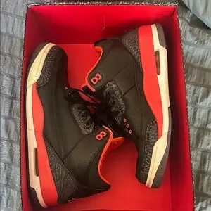 Jordan Athletic Sneakers Black with Red Highlights 17371827_37699721_600.jpg main image 4